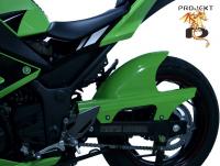 Ninja 300/250 '13-'17 Rear Hugger - Green Glass Fiber